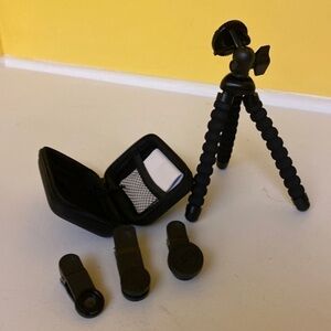 Tripod & lens set for iPhone